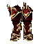 Excellent Flaming Phoenix Boots Gold
